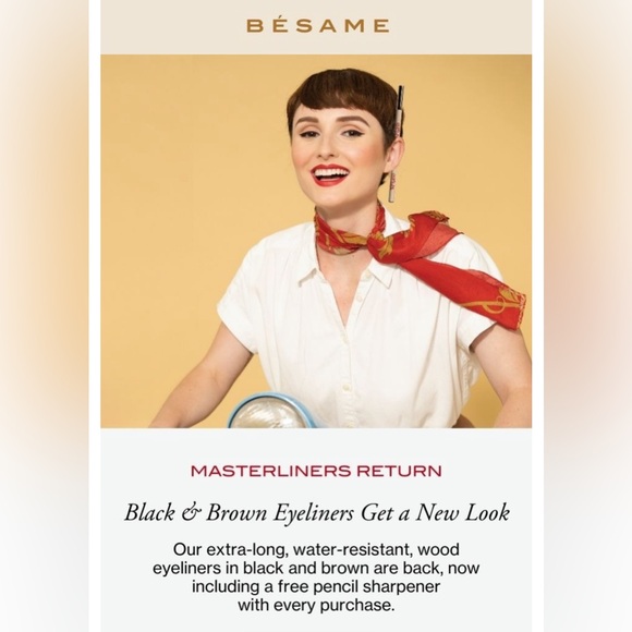 Bésame Cosmetics Masterliner Eyeliner Brown - Picture 3 of 8